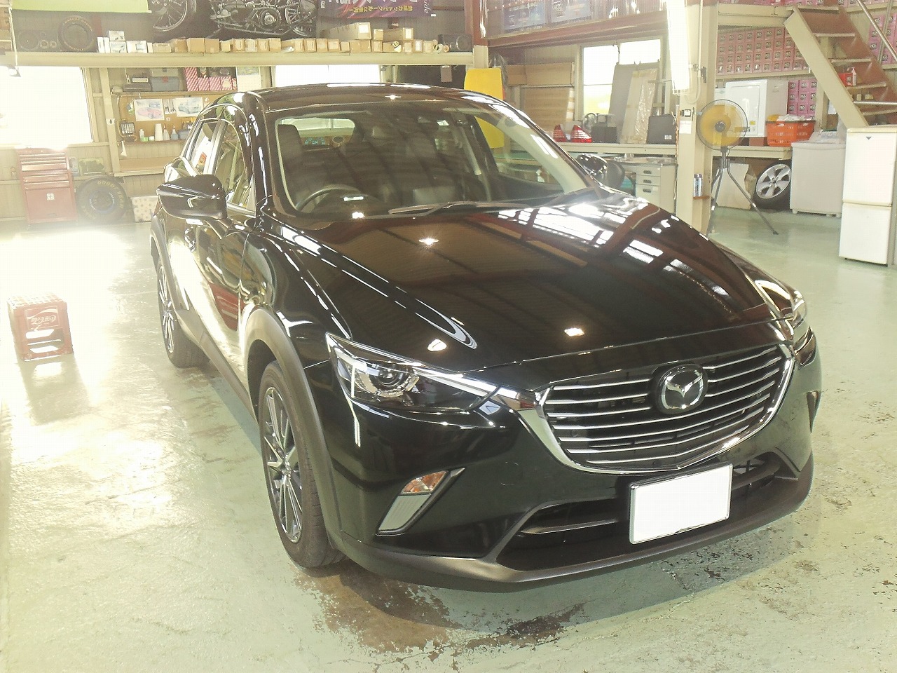 CX３のガラスコーティング